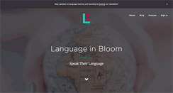 Desktop Screenshot of languageinbloom.com