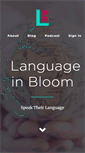 Mobile Screenshot of languageinbloom.com
